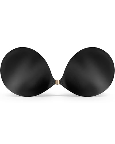 Image of Niidor 2025 New Magnetic Sticky Bra Strapless Adhesive Invisible Push up Silicone Bra with Magnetic Clasp for Women Backless Dress