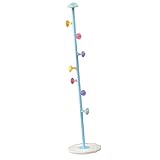 KIMISS Standbügelregal, Stehmantel für Schlafzimmer Metall 7 Haken Abnehmbare Hausware (#3)