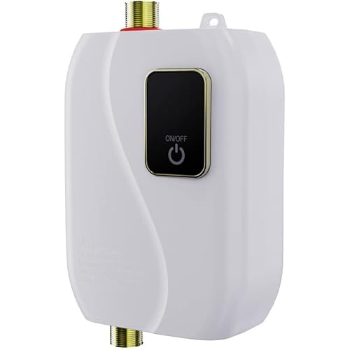 Tankless Electric Water Heater 110V 3000W, Instant Hot Water System with LED Digital Display, Compact On Demand Under Sink Heater for Kitchen Bathroom RV