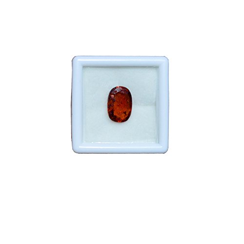 Pierre hessonite naturelle gomed 8.25 ratti pour rituel de méditation