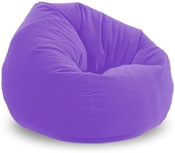 Ripple FURNITURE Bean Bag Soft and comfortable Lounger chair Living Room Furniture and Outdoor Furniture (Velvet, Purple)