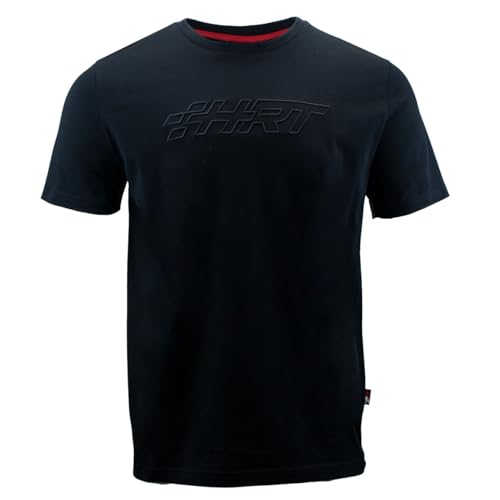 T-shirt HRT avec logo noir en textile haut de gamme finitions soignées