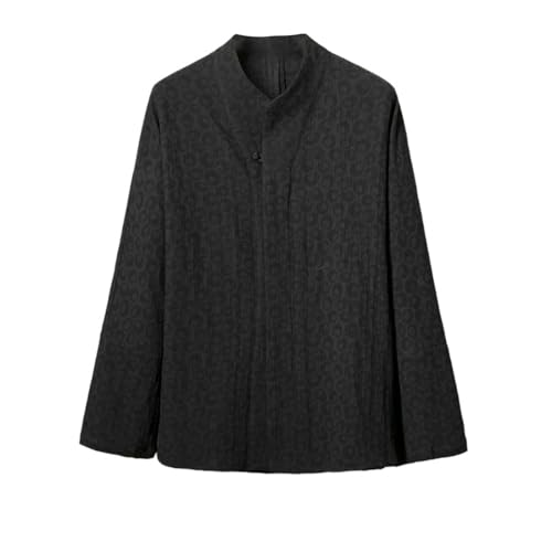 Chemise style chinois jacquard homme chic pour vos soirées et moments de détente en hiver