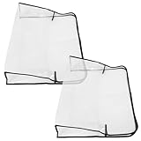 VICASKY 2 Stück Transparente Salon Stuhlrückenbezüge aus Wasserdichtem PVC Wiederverwendbare Stuhlhussen für Friseursalons Schützende Abdeckungen für Haarfärbe Schutz Klarer Stuhlschutz