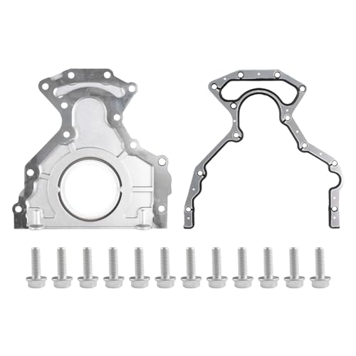 Engine Rear Main Seal Cover Kit w/Gasket Bolts for Chevy Silverado Suburban Express, for GMC Sierra Yukon, for Cadillac Escalade 4.8 5.3 6.0 6.2L -  SUSUCAR, 12633579 12639250