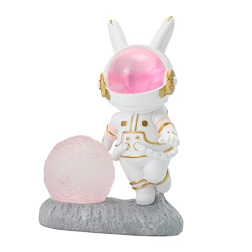 HAPINARY Stronaut Rabbit Decorative Night Light Bunny Rabbit Night Lamp Boys and Girls Bedroom Light Bedside Nightlight