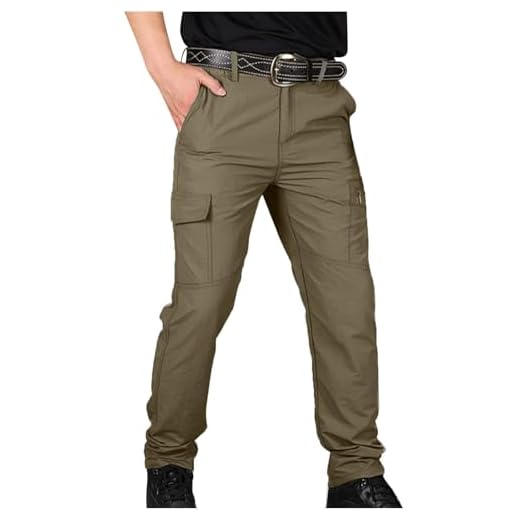 2025 Pantalon de Travail Cargo Homme Grande Taille Pantalons Taille Elastique Décontractée Pants Mode Drawstring Long Pantalon Jogging Survetement avec Poche Training Sportswear Randonnée Pas Cher