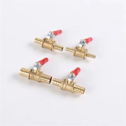 Robinet à bille en laiton durable, mini vanne d'arrêt 12mm à haute résistance - 4