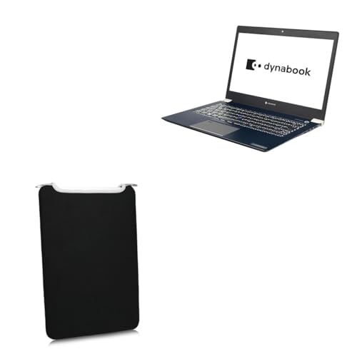 BoxWave Case Compatible with Dynabook Portege X30W-M - SlipSuit, Soft Slim Neoprene Pouch Protective Case Cover - Jet Black