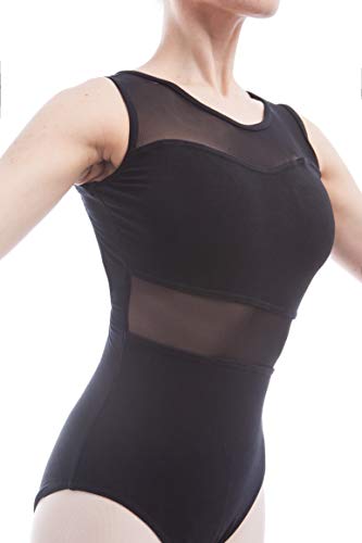 Dance Favourite A1B014XS Ballet Leotards For Women Tank Sleeve Cotton With Mesh Ballet Dancewear Adult Dance Practice Clothes Gymnastics Leotards A1B014 thumb #2