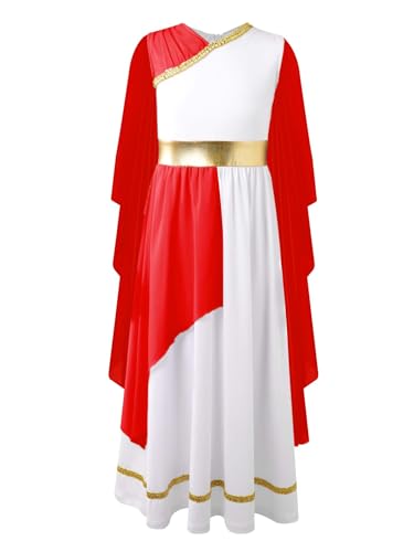 Disfraz Toga para Niñas Estilo Griego Antiguo miniatura 1