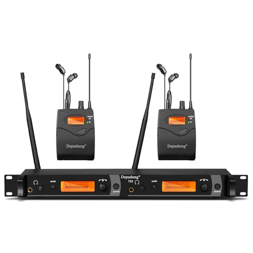 Système de moniteur intra-auriculaire sans fil TX2 à 2 canaux avec récepteurs IEM en métal
