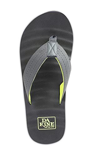 Dakine Men's Ho'okipa Ultra-Lightweight Performance Sandal - Cushioned Flip Flops, Gunmetal, 82