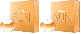 NIVEA SUN Eau de Toilette, Parfum mit dem Original Sonnencreme Duft, sommerlicher und erfrischender unisex, im ikonischen Parfüm-Flakon (30 ml) (Packung mit 2)