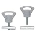 Produktbild ProPlus Endstopper Plastikknopf für Kederschiene 8-10mm Set von 2 Stück