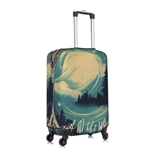 Not All Who Wander Are Lost 1 Tsa Approved Luggage Cover For 18-32 Inch Suitcases Scratch-Resistant Stretch Luggage Cover3