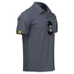 ZITY Mens Polo Shirt Short Sleeve Sports Tactical T-Shirt Athletic Golf Polos Daily Casual Stylish Collared Shirts for Men