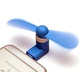 iPhone Fan,Portable Cell Phone Fan Compatible for Mini Fan for iPhone 6/6 Plus,7/7 Plus,8/8 Plus, ipad (Blue)