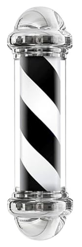 Barber Pole Barber Barra con Lámpara LED Peinado Poste Giratorio Luz, Barbería Y Salón De Belleza Símbolo, Poste Barbero, Peluquería Light Impermeable Ahorro para Peluquería Peluquería A,50cm
