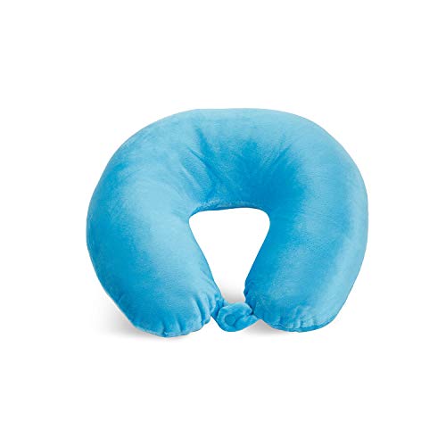 World's Best Feather Soft Microfiber Neck Pillow, Turquoise