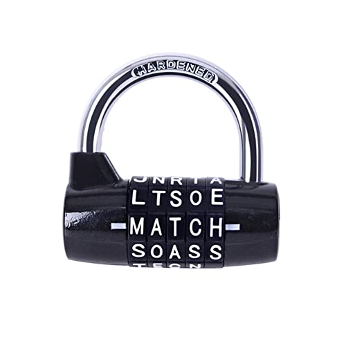 Gym Locker Lock,5 Letter Word Lock,5 Digit Combination Lock,Safety...