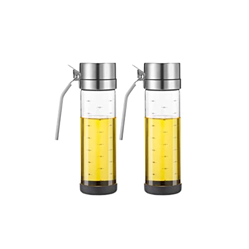 Aceitera de vidrio grande e impermeable para aliñar ensaladas y cocinar 2