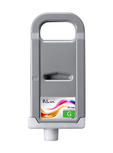 P&L ART. PFI-706G Pigment Ink Tank 700ml, Refillable Cartridge with Chip and Ink, 100% Compatible for Canon iPF8400 iPF9400 Printer, Green Original Cartridge P&L ART. PFI-706G Pigment Ink Tank 700ml, Refillable Cartridge with Chip and Ink, 100% Compatible for Canon iPF8400 iPF9400 Printer, Green Original Cartridge