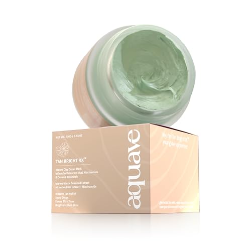 Aquave Tan Bright RX Marine Clay Detan Face Mask–100 Gm| For Inst...