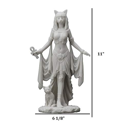 Estatua Resina Blanca Bastet 10 Pulgadas Veronese miniatura 7
