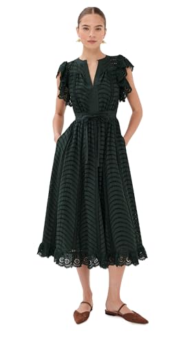 Ulla Johnson Women's Olga Flutter Sleeve Midi Dress