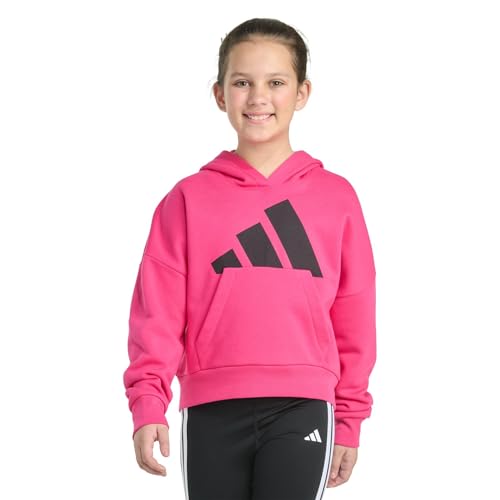 Opiniones y reviews de Sudaderas sin capucha para Niña , tabla con los diez mejores. 43 adidas Sudadera de Forro Polar con Capucha para niña, Color Rosa, Rosado Shock, 10-12