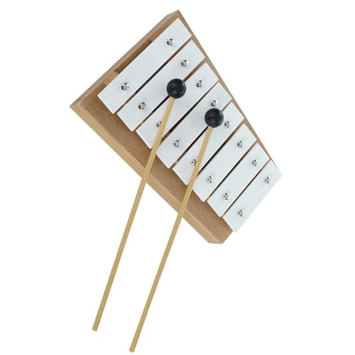 カリヨン 8 ノートグロッケンシュピール木琴マレット打楽器金属響板付き