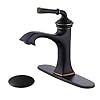 Rbrohantbrassbathroomfaucetswithpopupdrainand10deckplateoilrubbedbronzesinglehandlebathroomfaucetfor1holeor3holesinkdeckmountedsupplylinesincludedbf65007orbpd  Urban Country Home Decor Rbrohant brass bathroom faucets with pop up drain and 10 deck plate oil rubbed bronze single handle bathroom faucet for 1 hole or 3 hole sink deck mounted supply lines included bf65007orbpd  urban country home decor