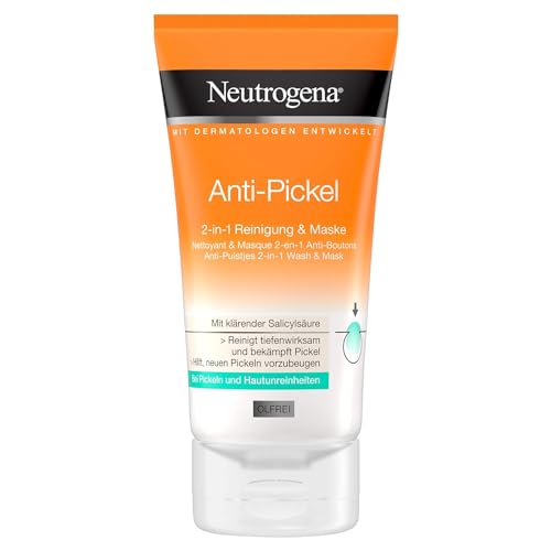 Neutrogena Visibilmente Anti Brufoli 2 in1 pulizia maschera, 150 ML