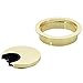 Polished Brass Metal Cable Grommet | 2 Piece 