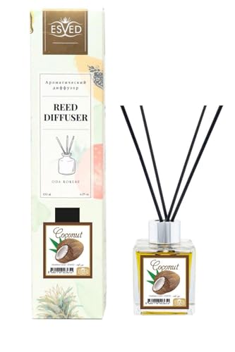 Difusor de aroma coco 100ml con varillas miniatura 1