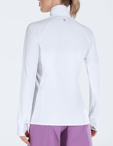 Image of BALEAF Women's Long Sleeve Running Shirts UPF 50+ Sun Protection Full Zip Athletic Jackets Lightweight Zipper Pockets