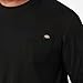 Dickies Mens Big & Tall Long-Sleeve Heavyweight Crew-Neck T-Shirt, Black, X-Large/Tall