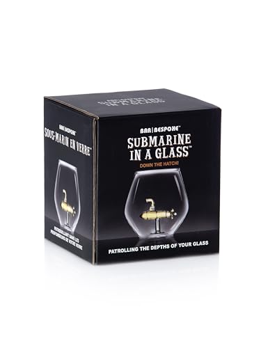 Bar Bespoke Submarine in a Glass - Art in a Glass, Blue - Image 4
