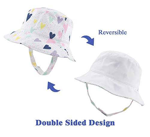 Muryobao Toddler Baby Kids Summer Sun Hat UPF 50+ UV Protection Reversible Travel Beach Bucket Cap3