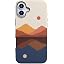 Opposites Attract Day Night Colorblock Mountains