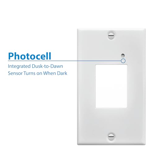 Image of NICOR Lighting STP2 Frosted White LED Step Light with Photocell (STP2F120WHPC)