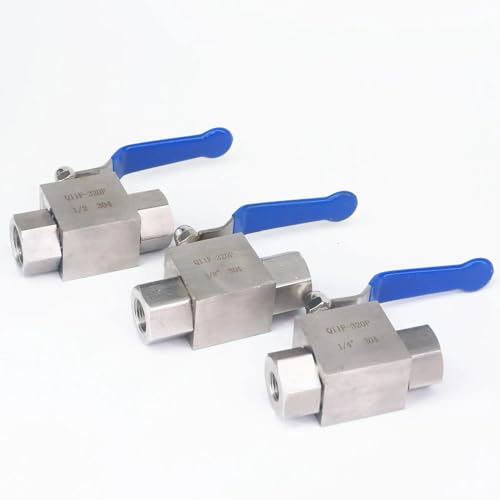 Válvula de bola de acero inoxidable rosca hembra para tuberías de 1/4 y 3/8 3