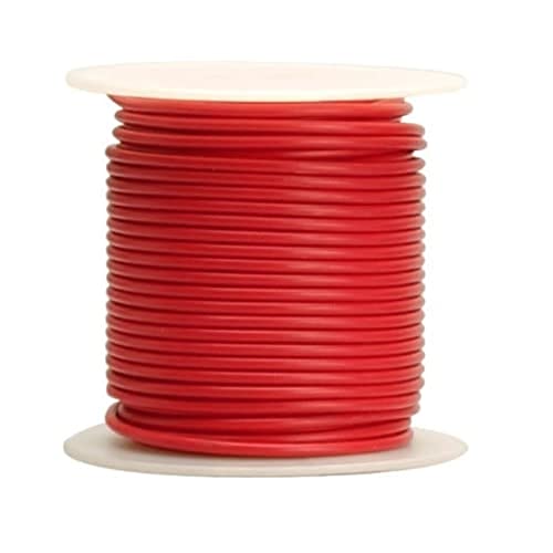 Woods 55669123 Coleman Cable 14-100-16 100 Ft. Primary, Red Electrical Wire, 14-Gauge
