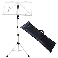 Pupitre De Musique Keepdrum MUS3 Vert - Réglable En Hauteur (65-145 Cm) - Avec Sac De Transport