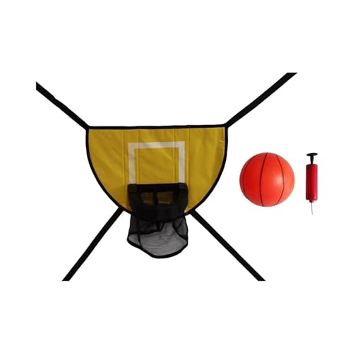 Cerceau de basket pour trampoline avec mini ballon et pompe de gonflage