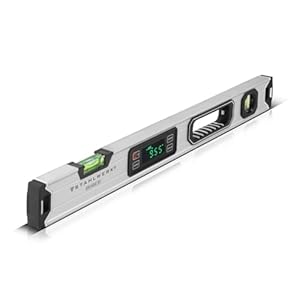 STAHLWERK Digitale Wasserwaage DW-600 ST aus Aluminium mit 600 mm Länge magnetische Richtwaage | Magnet-Wasserwaage | Aluminium-Wasserwaage | Digital-Wasserwaage | Winkelmesser