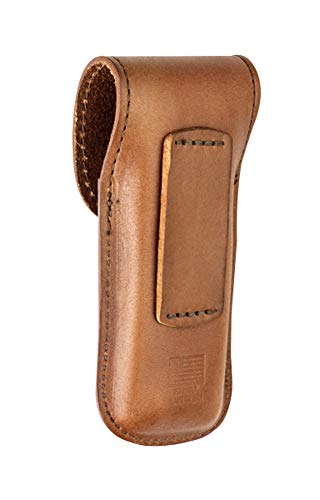 LEATHERMAN, Heritage Leather Snap Sheath for Multitools, Made in the USA, Medium (Fits Wave, Charge, and Skeletool)