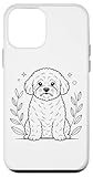 bichon maltais miniature a vendre suisse Fácil instalación Line Art Bichon Frise Minimalist Carcasa para iPhone 12 Mini