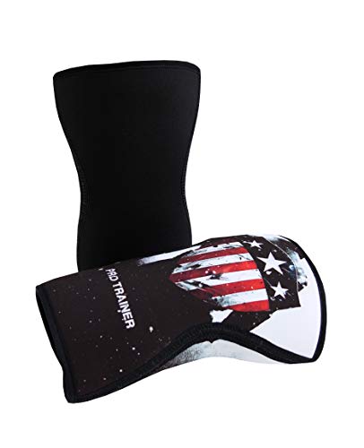 Joelheira Crossfit 7mm Capitão Escudo (133, M)